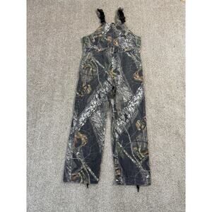 Wolf Mountain Huntingwear Bib Overalls Mens L Camo Cotton Hunting Realtree Style